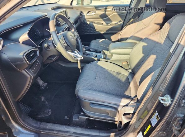 5NMS2CAD2LH228639 2020 HYUNDAI SANTA Gray Front interior view