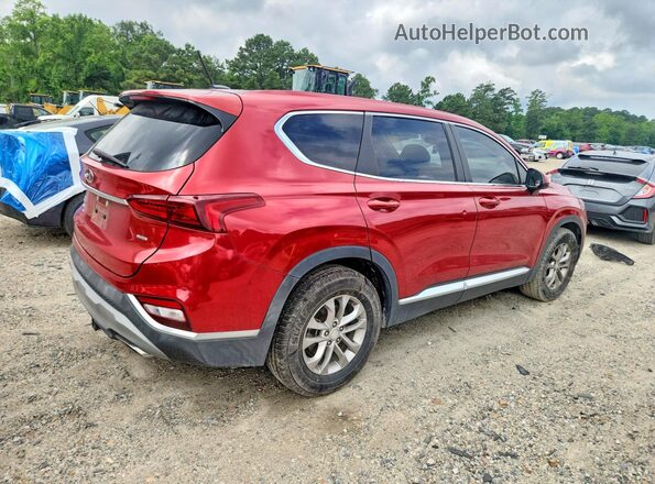 5NMS2CAD3KH031185 2019 HYUNDAI SANTA Red Задня права чверть