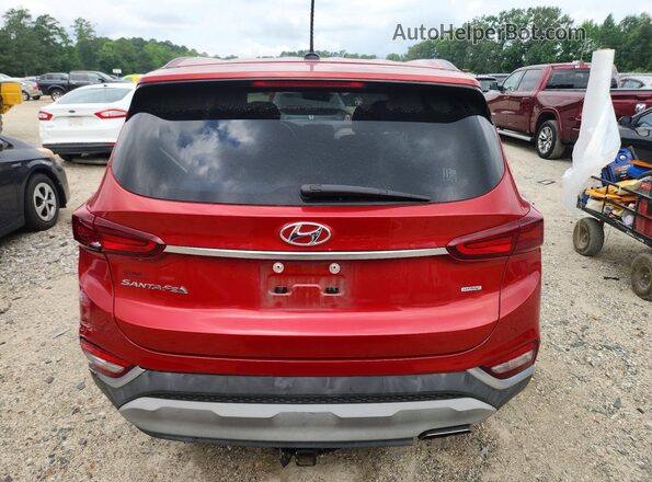 5NMS2CAD3KH031185 2019 HYUNDAI SANTA Red Вид ззаду