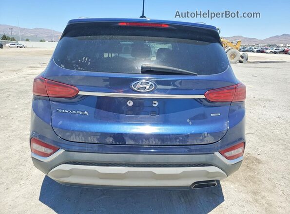 5NMS2CAD3KH110002 2019 HYUNDAI SANTA Blue Rear view