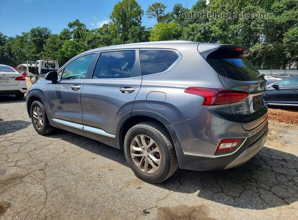 5NMS2CAD4KH021166 2019 HYUNDAI SANTA Серый Задняя левая четверть