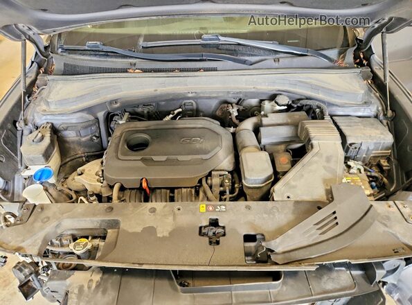 5NMS2CAD4KH034502 2019 HYUNDAI SANTA Угольный Вид подкапотного пространства
