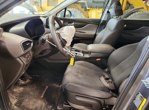 5NMS2CAD4KH034502 2019 HYUNDAI SANTA Угольный Вид салона спереди