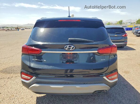 5NMS2CAD4LH141826 2020 HYUNDAI SANTA Black Вид ззаду