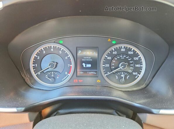 5NMS2CAD4LH141826 2020 HYUNDAI SANTA Black Вид щитка приладів