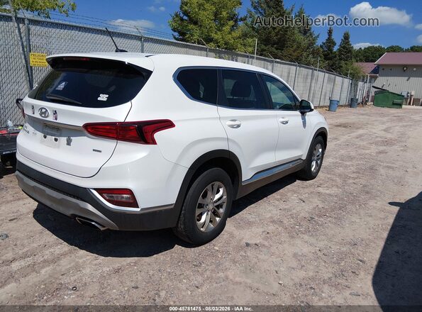 5NMS2CAD4LH155693 2020 HYUNDAI SANTA FE White Trasero derecho