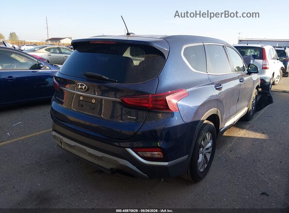 5NMS2CAD5KH031009 2019 HYUNDAI SANTA FE Синий Задняя правая четверть
