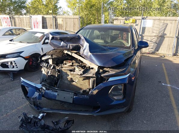5NMS2CAD5KH031009 2019 HYUNDAI SANTA FE Синий Вид щитка приборов