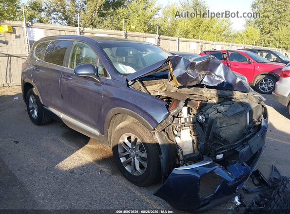 5NMS2CAD5KH031009 2019 HYUNDAI SANTA FE Синий Вид задней части салона
