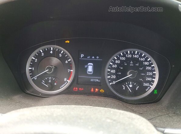 5NMS2CAD6LH176142 2020 HYUNDAI SANTA Red Vista del cuadro de instrumentos