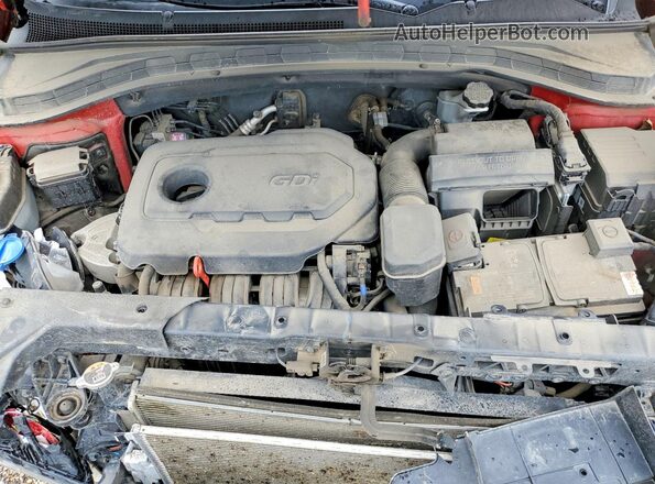 5NMS2CAD6LH176142 2020 HYUNDAI SANTA Red Vista interior trasera