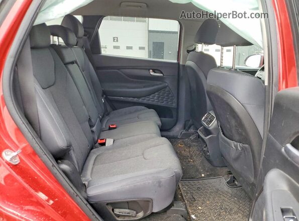 5NMS2CAD6LH176142 2020 HYUNDAI SANTA Red Vista de los asientos traseros