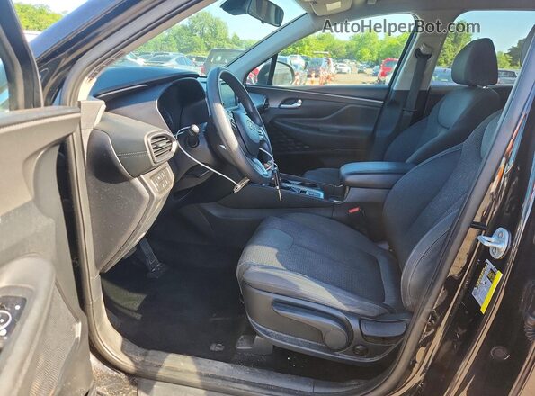 5NMS2CAD7KH081653 2019 HYUNDAI SANTA Black Widok wnętrza z przodu