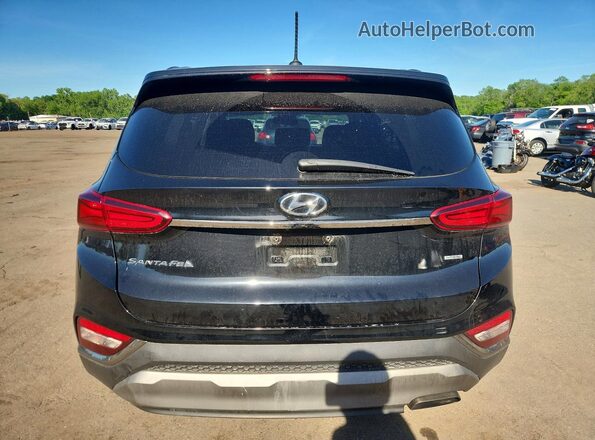 5NMS2CAD7KH081653 2019 HYUNDAI SANTA Black Widok z tyłu