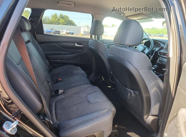 5NMS2CAD7KH081653 2019 HYUNDAI SANTA Black Widok wnętrza z tyłu