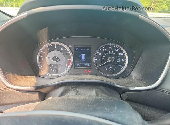 5NMS2CAD7LH243881 2020 HYUNDAI SANTA Gray Instrument cluster view