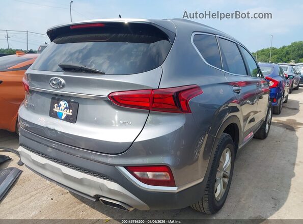 5NMS2CAD8KH084514 2019 HYUNDAI SANTA FE Gray Հետևի աջ