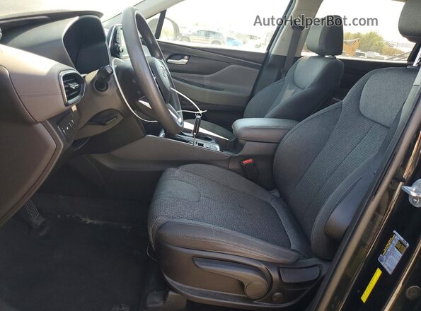 5NMS2CADXLH257435 2020 HYUNDAI SANTA Black Widok wnętrza z przodu