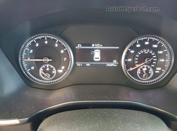 5NMS2DAJ0PH516922 2023 HYUNDAI SANTA Silver Вид щитка приладів
