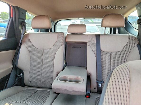 5NMS2DAJ1NH482051 2022 HYUNDAI SANTA Red Vista de los asientos traseros