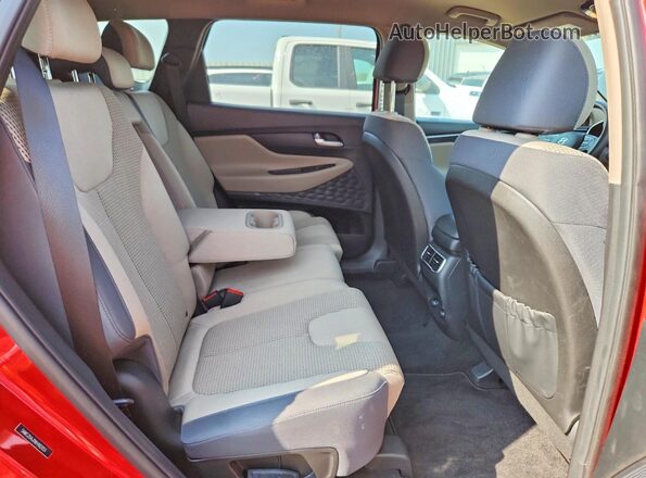 5NMS2DAJ1NH482051 2022 HYUNDAI SANTA Red Vista interior trasera