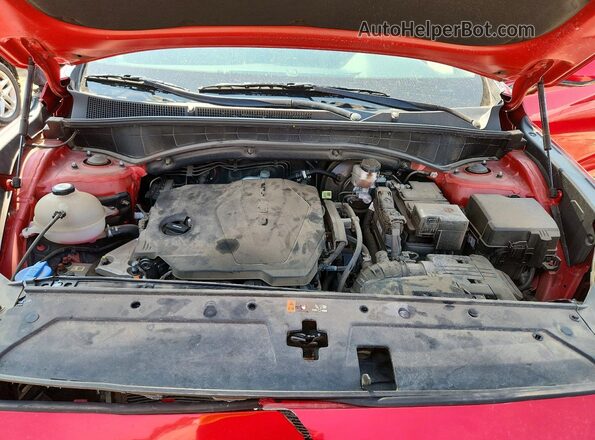 5NMS2DAJ1NH482051 2022 HYUNDAI SANTA Red Vista del compartimento del motor