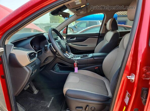 5NMS2DAJ1NH482051 2022 HYUNDAI SANTA Red Vista interior delantera