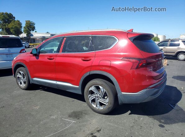5NMS2DAJ7NH393214 2022 HYUNDAI SANTA Red Rear left