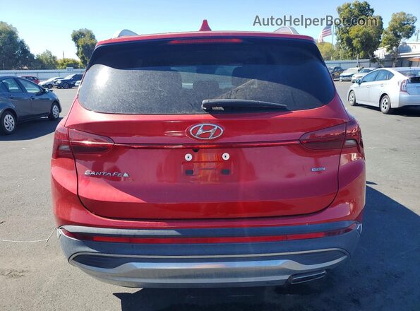 5NMS2DAJ7NH393214 2022 HYUNDAI SANTA Red Rear view