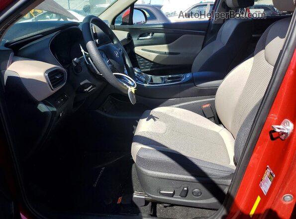5NMS2DAJ7NH393214 2022 HYUNDAI SANTA Red Front interior view