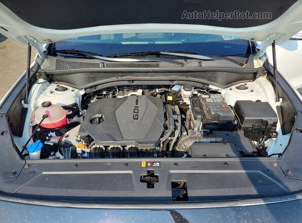 5NMS2DAJ7PH516142 2023 HYUNDAI SANTA White Vista del compartimento del motor