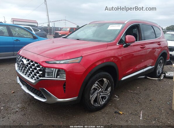 5NMS2DAJ8NH468678 2022 HYUNDAI SANTA FE Красный Передняя левая четверть