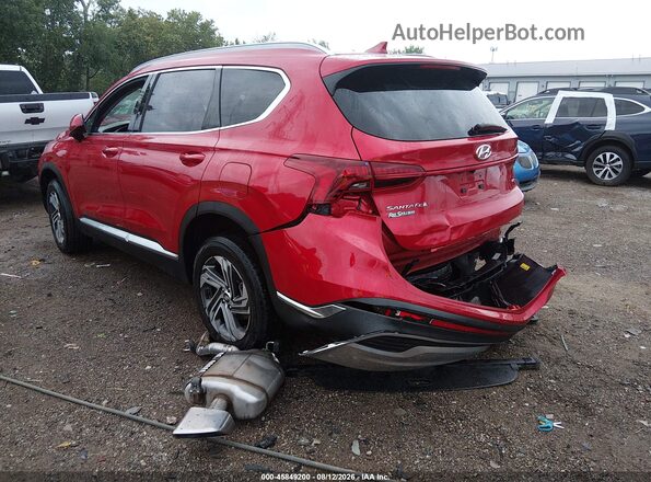 5NMS2DAJ8NH468678 2022 HYUNDAI SANTA FE Красный Задняя левая четверть