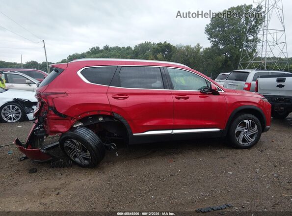 5NMS2DAJ8NH468678 2022 HYUNDAI SANTA FE Красный Вид задней части салона