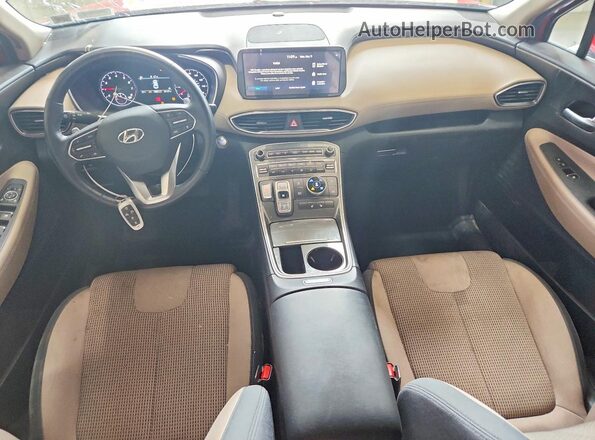 5NMS2DAJ8PH563227 2023 HYUNDAI SANTA Red Dashboard view