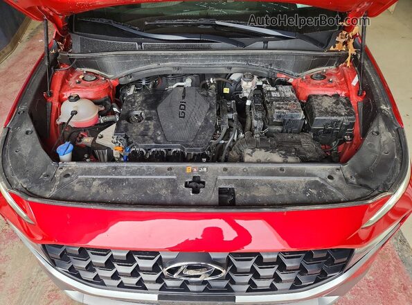 5NMS2DAJ8PH563227 2023 HYUNDAI SANTA Red Engine compartment view