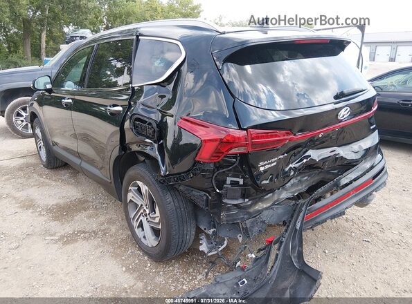 5NMS2DAJ8PH657382 2023 HYUNDAI SANTA FE Black Задня ліва чверть