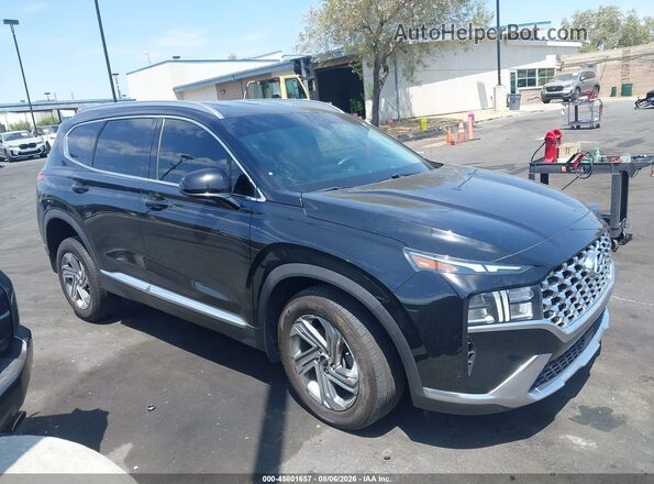 5NMS2DAJ9MH353425 2021 HYUNDAI SANTA FE Black Սալոնի հետևի տեսք