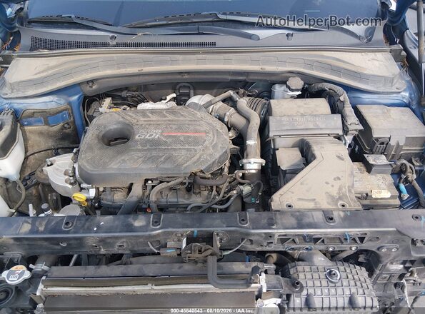 5NMS33AA1LH227498 2020 HYUNDAI SANTA FE Blue Rear view