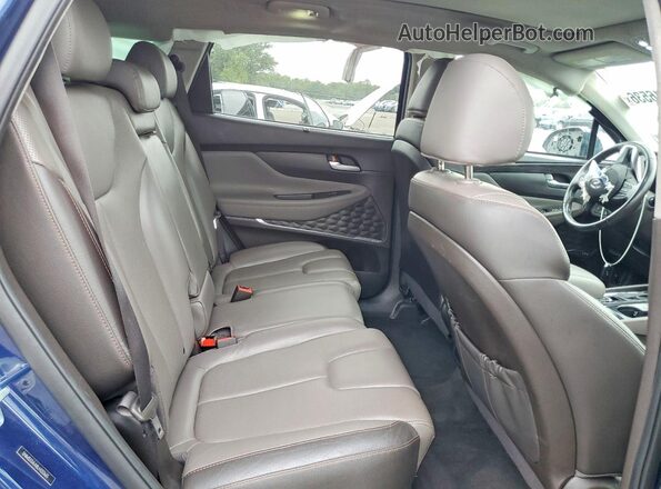 5NMS33AA8LH232665 2020 HYUNDAI SANTA Blue Widok wnętrza z tyłu