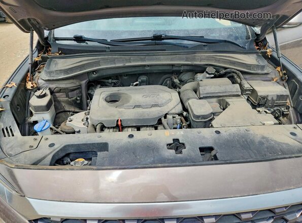 5NMS33AD0KH067154 2019 HYUNDAI SANTA Tan ძრავის განყოფილების ხედი