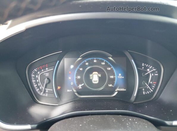 5NMS33AD0LH187960 2020 HYUNDAI SANTA Black Instrument cluster view