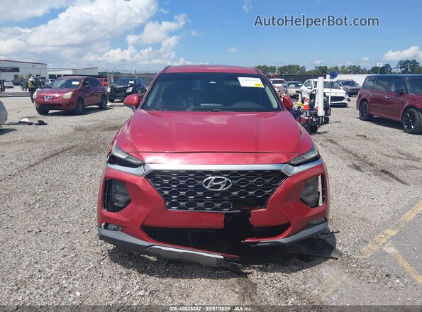 5NMS33AD1KH001504 2019 HYUNDAI SANTA FE Red Widok zestawu wskaźników