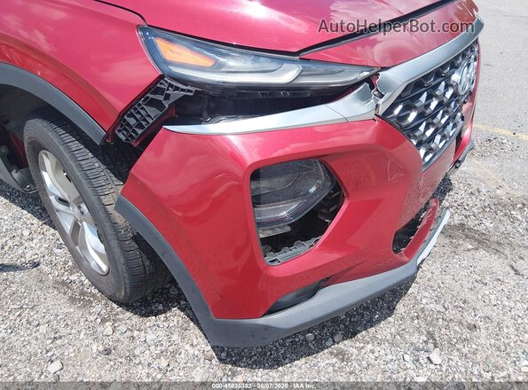 5NMS33AD1KH001504 2019 HYUNDAI SANTA FE Red Widok z przodu