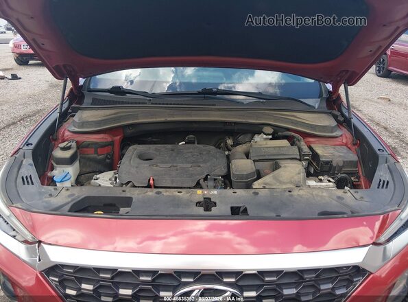 5NMS33AD1KH001504 2019 HYUNDAI SANTA FE Red Widok z tyłu