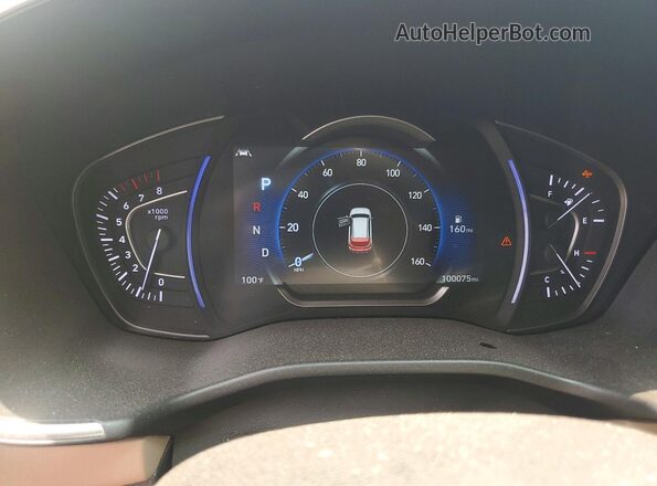 5NMS33AD1LH183397 2020 HYUNDAI SANTA Black Вид щитка приладів