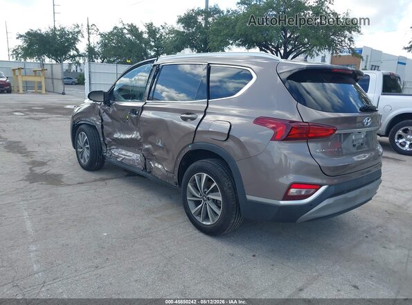 5NMS33AD1LH254646 2020 HYUNDAI SANTA FE Brown Trasero izquierdo