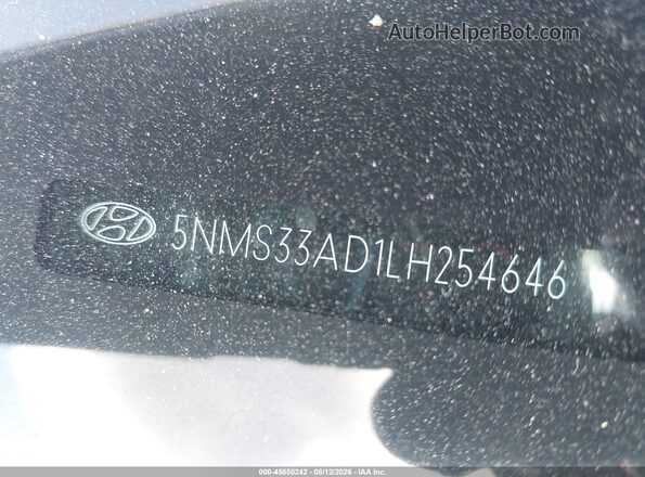 5NMS33AD1LH254646 2020 HYUNDAI SANTA FE Brown Vista del compartimento del motor