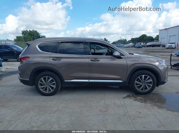 5NMS33AD1LH254646 2020 HYUNDAI SANTA FE Brown Vista interior trasera