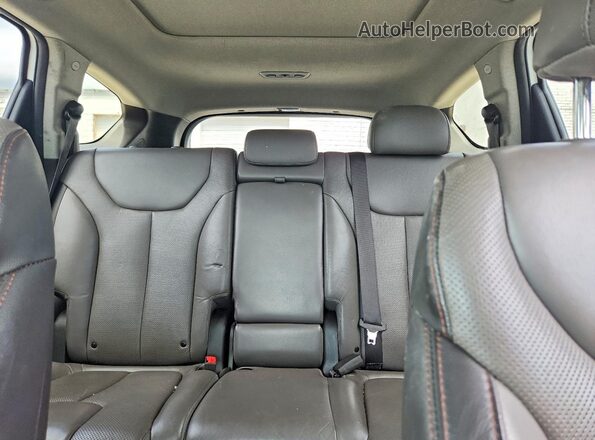 5NMS33AD1LH306468 2020 HYUNDAI SANTA White Rear seats view